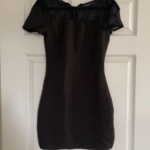 Black mini dress